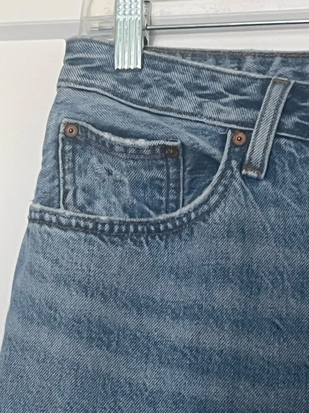 Aritzia Denim Forum Mia High Rise Curve Medium Blue Wash 29 - Picture 7 of 13